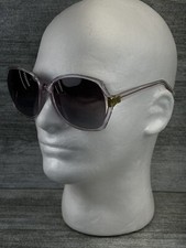 VTG Butterfly Purple Frame Smoked Lens Gold Square Taiwan Disco 70s 80s