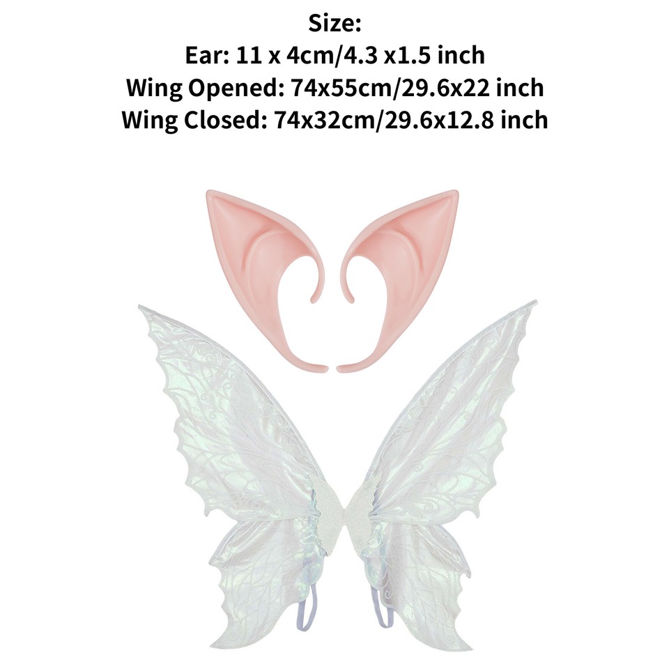 Kids Adults Cosplay Accessories Christmas Butterfly Fairy Wings