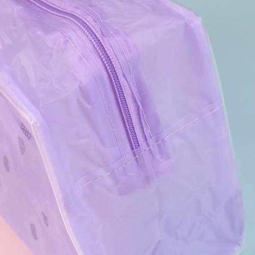 Clear Transparent Plastic PVC Travel Makeup Bag Cosmetic Toiletry Zip Pouch~HO - Picture 7 of 17