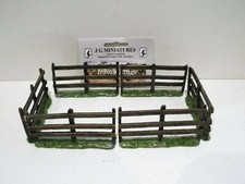 JD MINIATURES TOY SOLDIER 1:30 DIORAMA PARTS FENCING X 4  BS161 
