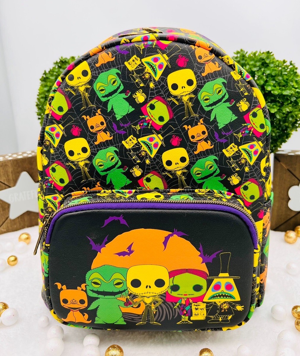 NWT Funko Nightmare Before Christmas BLACKLIGHT Mini Backpack s-l400.jpg main image 4
