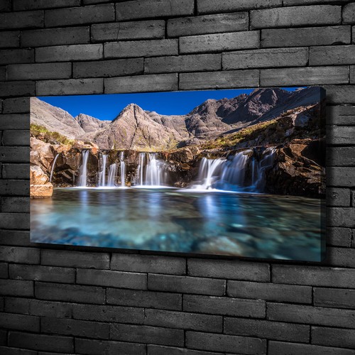 Tableau Sur Toile Tulup 100x50cm - Lac Dans Les Montagnes - Paysage Moderne