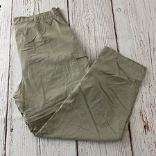 Columbia PFG Convertible Hiking Outdoor Nylon Pants Women's XL Khaki
