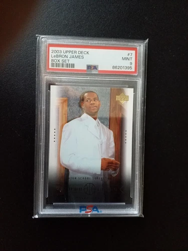 2003 Upper Deck Lebron James Box Set #7 - PSA 9 MINT Rookie card