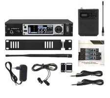 Stereo Frequencies 80m Transmitter Distance Metal Wireless in-Ear Monitor System
