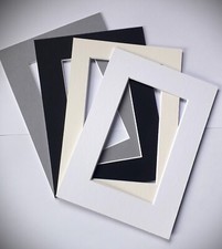 5 Pk Square Mounts Picture/Photo frames- White Core board 1.4mm 12 Colors/Sizes