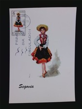 SPAIN MK 1970 COSTUME SEGOVIA COSTUMES MAXIMUM CARD MAXIMUM CARD MC CM c5512