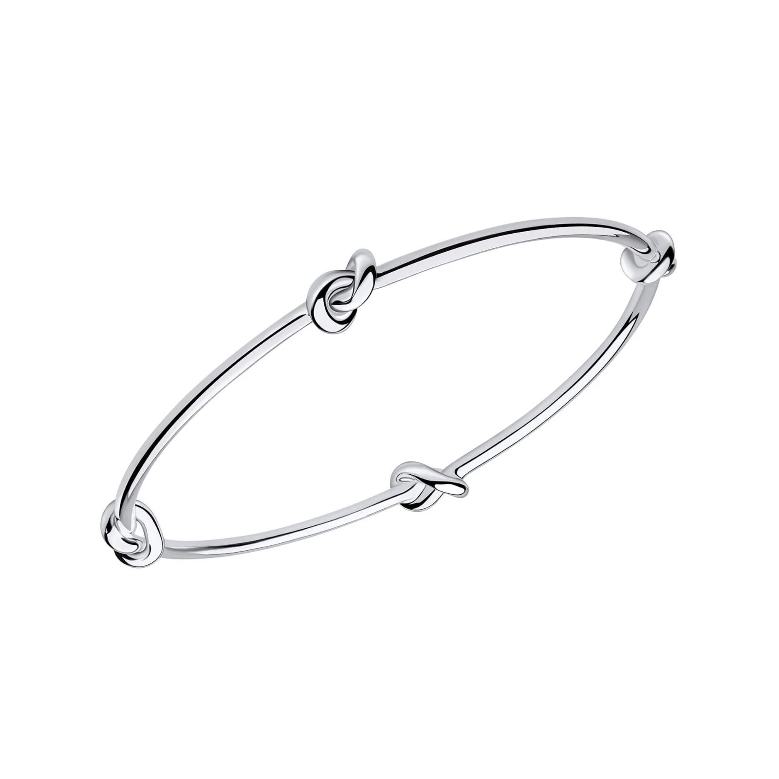 VALENTINO Bracciale Love Knot Argento Sterling 925 Punzonato Made British Nuovo Con Scatola