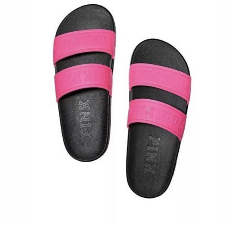 Victoria secret double strap sport best sale slide