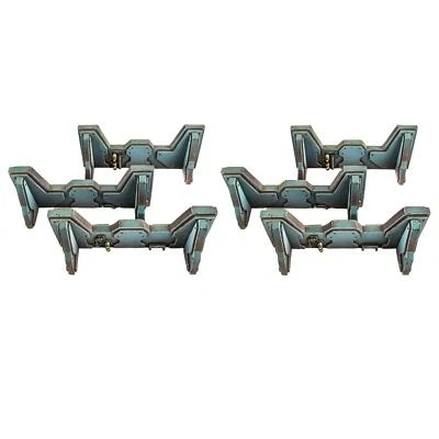 WWG Industry of War 6 x Defensive Barrikaden - 28mm Tabletop Spiele Gelände