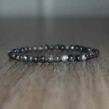 4 mm Labradorite Black Labradorite Bracelet Root Chakra Protection Healing Beads