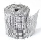 4.5" x 3ft Wedding Floral Decoration Supplies Rhinestone Diamond Wraps Ribbon