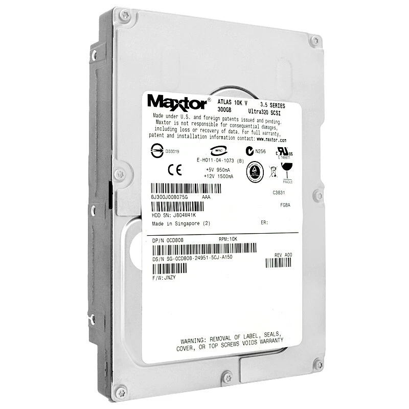 Hard Drive Maxtor Atlas 10K V 300GB 80PIN 10000RPM 3.5" Inch 8J300J0 - Image 2 of 4