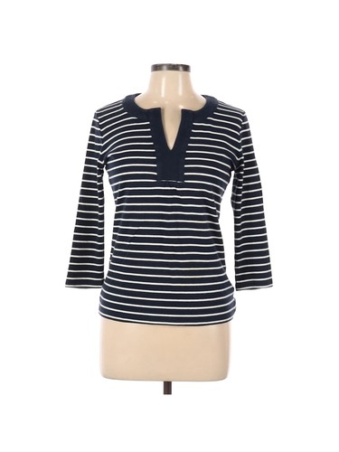 Pull Jones New York - Taille 3XL - Bleu - Col Cheminée, Manches 3/4 - Occasion Très Bon état