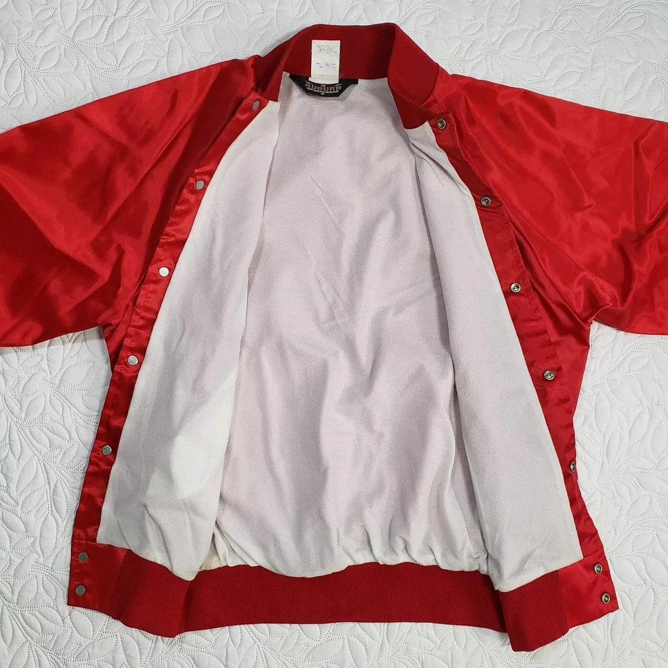 Chaqueta De Colección Country Steppers Satén Mediana Roja Norte Virginia Danza Occidental Foto 3 de 4