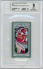 2013 Topps Gypsy Queen Mini #100B Bryce Harper SP VAR BGS 9 Mint Phillies