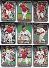 2024 TOPPS SERIES 2 BASE TEAM SET BOSTON RED SOX QTY
