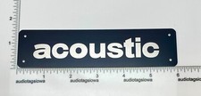 Acoustic Control Corp 1st Generation Amplifier Badge Custom Made Aluminum