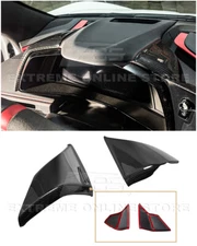 For 20-25 Corvette C8 | CARBON FIBER Upper Dashboard Instrument Side Panel Cover