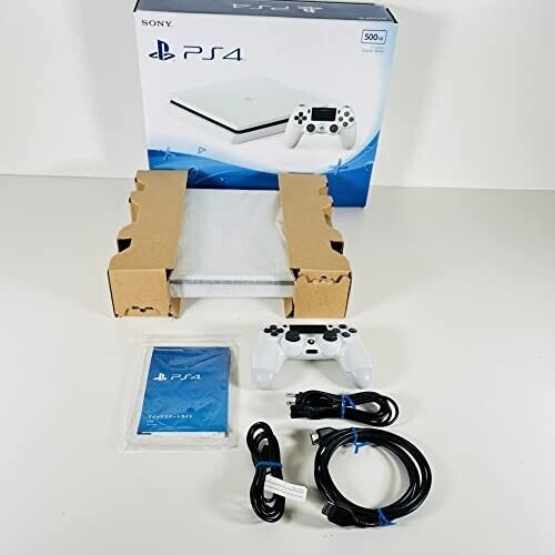 Sony Play Station PS4 CUH-2000AB02 Glacier White 500GB Game Console Free  Ship