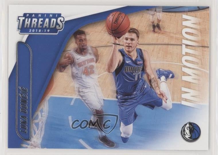 2018-19 Panini Threads In Motion Luka Doncic #15 h3c
