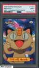 1999 Topps Pokemon Series 1 Character Cards #TV11 Meowth PSA 9 MINT