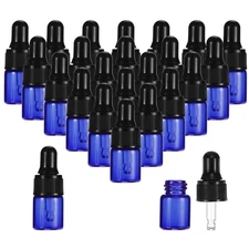 2ml Dropper Bottle, 24Pcs Essential Oils Container with Dropper, Blue
