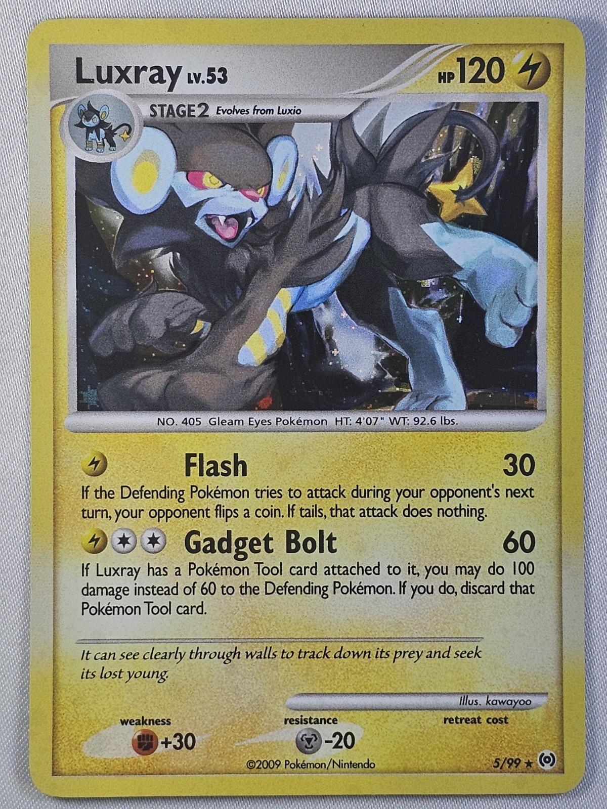 Pokemon Card: Luxray HOLO 5/99 Platinum Arceus - NM
