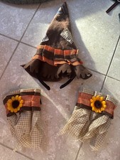 Adult Brown Scarecrow Hat Headband Oktoberfest Wizard Hillbilly Hat Costume