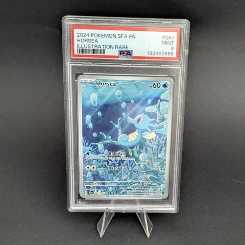 PSA 9 MINT Pokemon Horsea 67 Shrouded Fable Full Art Illustration Rare SV SFA