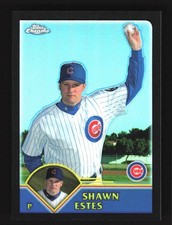 Shawn Estes Chicago Cubs 2003 Topps Chrome Black Refractor #389 SN /199