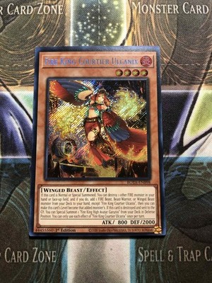 *** FIRE KING COURTIER ULCANIX *** 1ST EDITION SECRET RARE ROTA-EN098 NM YUGIOH