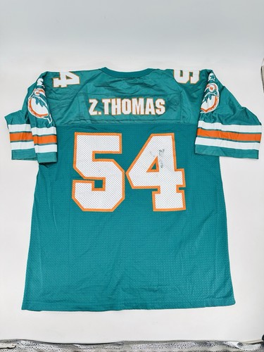 Vintage Starter NFL Miami Dolphins Zach Thomas #54 Football Jersey Size 52 XL - Picture 2 of 7