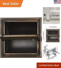 SENTO Recessed Oil Rubbed Bronze Toilet Paper Holder, Wall Mounted Heavy Duty...