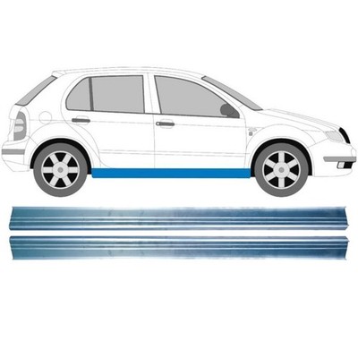 Für Skoda Fabia 1999-2007 4/5 Tür Schweller Reparaturblech / Paar