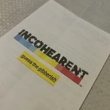 Incohearent 2021 Game Instructions Rule Book ONLY