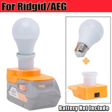 LED Work Light Bulb For Ridgid 18V Li-Ion Battery Portable E27 Bulb Lamp
