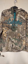 Cabela's Womens Camouflage Pullover Hoodie w/ Pockets Drawstring Graphic M
