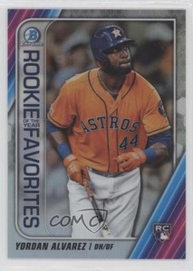 2020 Bowman Rookie of the Year Favorites Chrome Yordan Alvarez #ROYF-YA RC