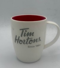 Tim Hortons Collectible Coffee Mug - 2014 White - Red Inside Limited Edition NIB