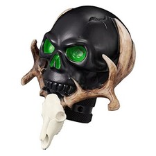 Shift Knob Automatic Skull Shape Universal Gear Knob Replacement with 3 Black