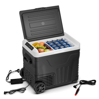 Kühlbox Kompressor 12V/230V 50L Pickick Camping Gefrierschrank Büro Tragbar LCD