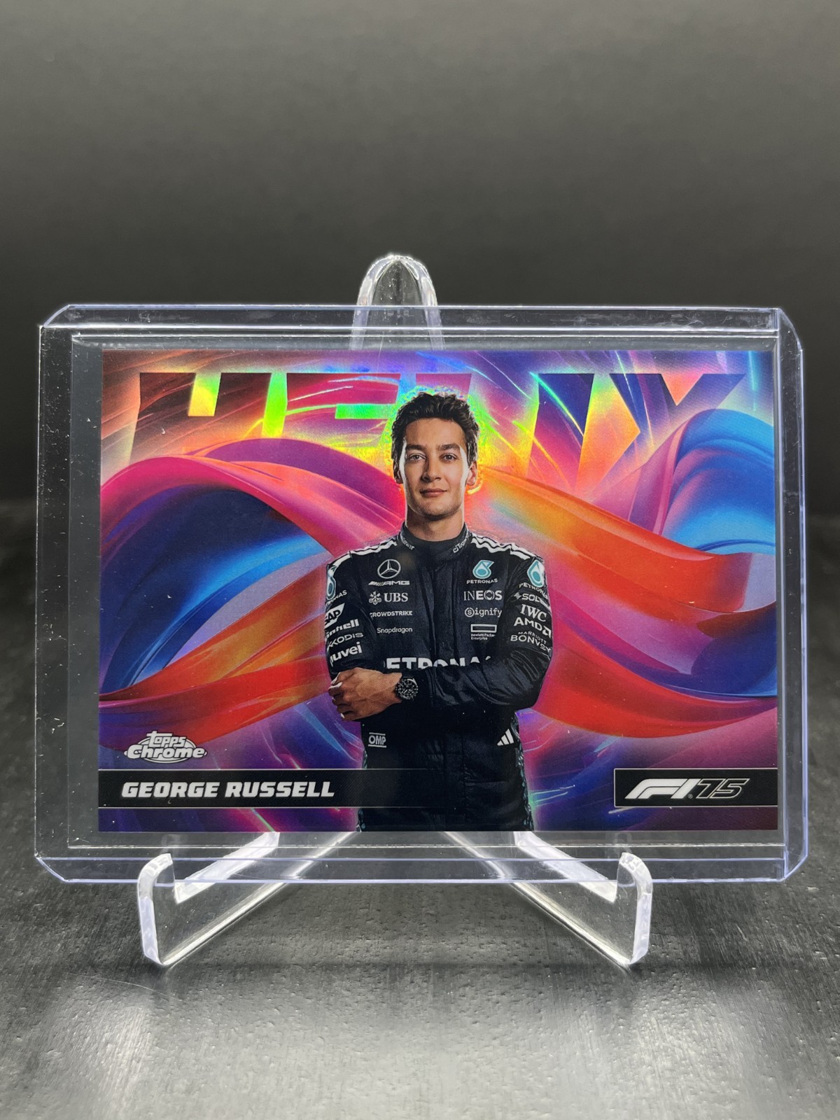 2025 Topps Chrome Formula 1 F1 George Russell Helix SP #HLX-7