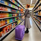 Byootique 16" Rolling Tote Bag Grocery Bag on Wheels Shopping Trolley DuskViolet — photo 10