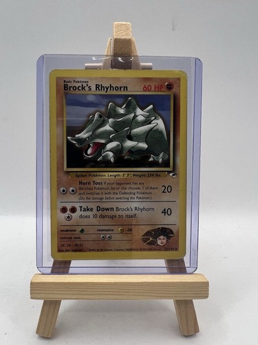 Pokémon TCG - Brock's Rhyhorn - 22/132 - Gym Heroes Rare WOTC MP