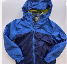 Eddie Bauer boys 3-in-1 full zip hooded lightweight jacket blue  green M USED