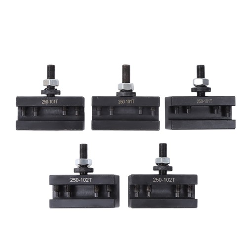 250-101XL 102XL AXA Tool Post Set 5 Pack Heavy Duty Wide Slot Machining - Zdjęcie 3 z 24