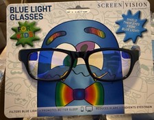 ICU Eyewear Screen Vision Blue Light Glasses For Kids Black Rectangle
