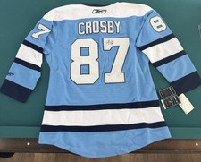 Sidney Crosby Auto #87 Reebok NHL Penguins Retro Jersey - Size 54 - COA