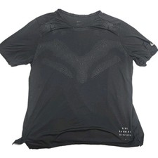 Nike Men Dri-Fit Running Division Rise 365 Top Tee Shirt DD6045-010 Black XL